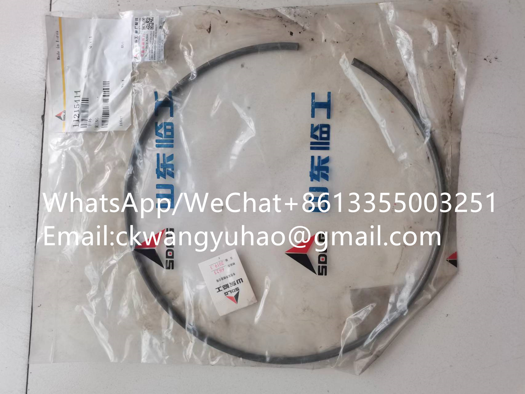 11215411 ring - 4110000708005  Torque converter  4110003457  Turbine
4110000727001  CYLINDER BLOCK  4110000727284  Cylinder block
4110000727005  PISTON RING KIT  4110001007125  PISTON RING KIT
4110000727025  GASKET  4110000509226  PLAIN WASHER
4110000727031  WASHER  4110000888  GASKET
4110000727035  SCREW  4110004129005  Screw
4110000727037  SPACER  4110000727247  ADAPTER
4110000727066  STUD  4110000727292  Stud
4110000727067  STUD  4110000727066  STUD
4110000727068  PLAIN WASHER  4110000988017  SEALING RING
4110000727085  OIL FILTER  14400779  OIL FILTER
4110000727087  STARTER MOTOR  4110000988095  STARTER MOTOR
4110000727088  ALTERNATOR  4110000970240  ALTERNATOR
4110000727090  FUEL PIPE  4110001424009  FUEL PIPE
4110000727098  FUEL PUMP  4110001007017  FUEL PUMP
4110000727099  TAPPET  4110000509198  TAPPET
4110000727100  STUD  4110000727287  Stud
4110000727101  ENGINE CONTROL MODULE  4110000727262  ENGINE CONTROL MODULE
4110000727104  ENGINE SPEED SENSOR  4110000970026  IMPULSE SENSOR
4110000727108  RELAY BOX  4130000994  RELAY
4110000727118  V-BELT PULLEY  4110000727290  null
4110000727122  SLEEVE  4110001424038  SPACER SLEEVE
4110000727128  CYLINDER HEAD GASKET  4110004129003  Cylinder head gasket
4110000727131  OIL PIPE  4110000727202  OIL PIPE
4110000727132  PLUG  4110000988086  PLUG
4110000727133  CAMSHAFT  4110001424010  CAMSHAFT
4110000727136  TENSION PULLEY  4110003380042  Tension pulley
4110000727141  ENGINE SPEED SENSOR  4110000970027  ENGINE SPEED SENSOR
4110000727142  WATER PUMP  4110001007130  WATER PUMP
4110000727143  FUEL FILTER  4110000727294  Fuel filter
4110000727144  BRACKET  4110000988091  BRACKET
4110000727162  FUEL FILTER INSERT  14403813  FUEL FILTER
4110000727163  PISTON  4110000727006  PISTON KIT
4110000727175  SCREW  4110001424026  SCREW
4110000727177  HEXAGON NUT  4013000118  NUT
4110000727184  BUSHING  4110000727184  BUSHING
4110000727188  FUEL FILTER HOUSING  4110000727210  null
4110000727200  GEAR HOUSING COVER  4110000509161  COVER
4110000727201  V-BELT PULLEY  4110000988067  V-BELT PULLEY
4110000727203  V-BELT  4110000727198  V-BELT
4110000727205  HOSE  4110000727288  Hose
4110000727206  HOSE  4110000727289  null
4110000727207  HOSE  4110000509339  TUBE