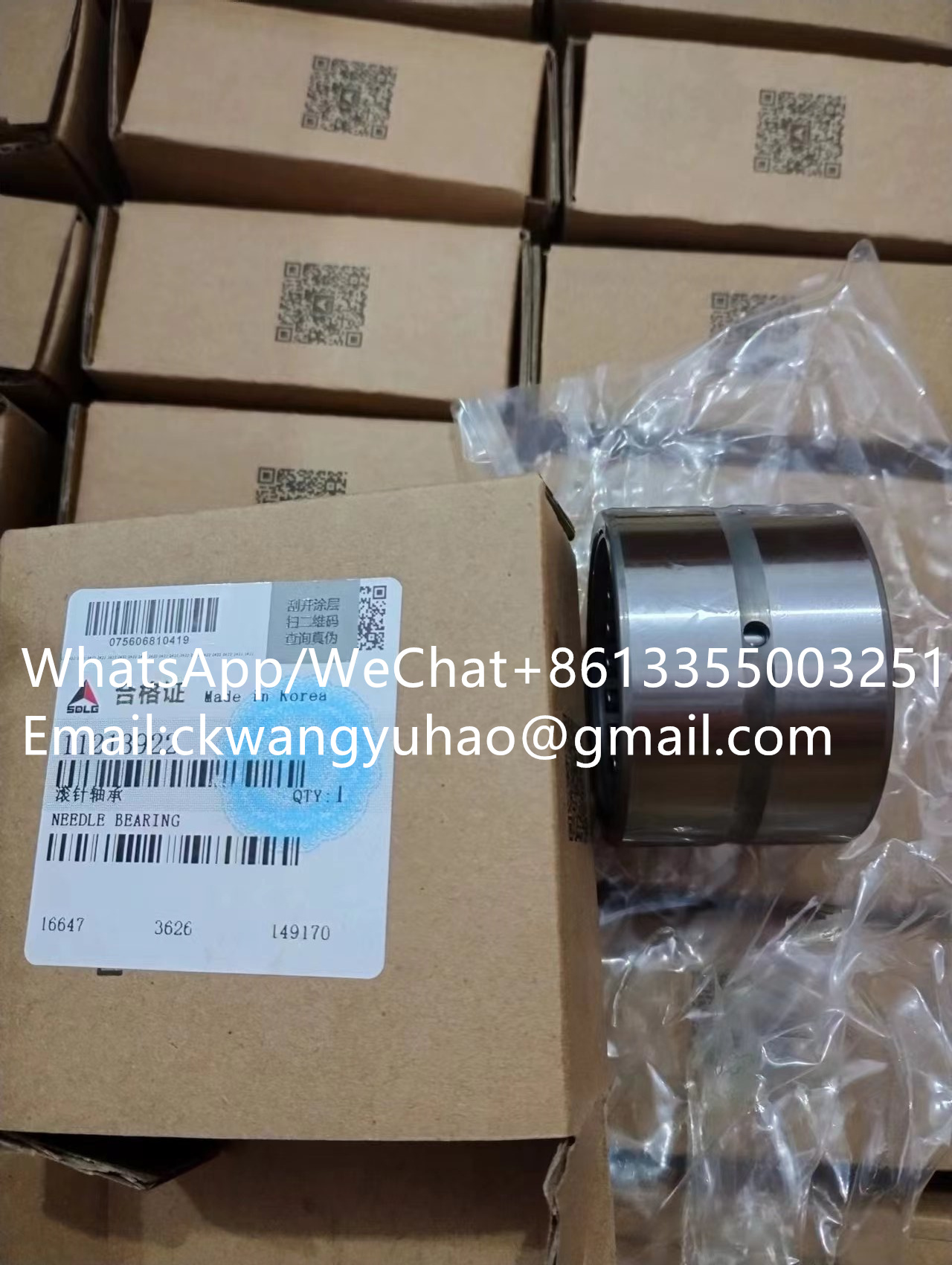 11213922bearings - 11211288  CONTROL VALVE  11214527  CONTROL VALVE
11211289  WIRING HARNESS  11214722  WIRING HARNESS
11211290  PIPE  14403727  PIPE
11211291  VALVE  14404477  Solenoid valve
11211292  SWING GEAR  11217590  SWING RING
11211293  VALVE  14405845  Solenoid valve
11211296  SWITCH  11214504  CONTROL
11211298  HOSE  11217773  HOSE
11211299  RELAY  11215627  RELAY
11211300  COVER  11217787  COVER
11211302  BUCKET CYLINDER  14404213  BUCKET CYLINDER
11211303  DECAL  26360004531  DECAL SET
11211304  LIFTING ARM  11214857  LIFTING ARM
11211305  DIPPER ARM  11215545  ARM
11211306  DECAL  11214345  DECAL SET
11211307  HATCH  26330014591  REAR DOOR
11211308  HOSE  11217774  HOSE
11211309  CAB  11219168  CAB
11211312  BATTERY  11214841  BATTERY
11211317  CONNECTOR  11223584  Elbow nipple
11211318  SHIM  11212407  SHIM
11211319  SHIM  11212408  SHIM
11211321  BULB  11210028  BULB
11211323  LOCKING PIN  11214788  KEY
11211324  KEY  11214789  KEY
11211328  PIPE  11217028  PIPE
11211329  PIPE  11217029  PIPE
11211330  PIPE  11217030  PIPE
11211334  RUBBER SLEEVE  11210551  RUBBER CUSHION
11211338  CUSHION  11218716  CUSHION
11211339  PIN  11219864  PIN
11211345  COVER  11216671  COVER
11211346  COVER  11222267  null
11211347  CONTROL LEVER  11214782  HANDLE
11211348  SIDE CUTTER  4190001064  BUCKET CORNER
11211349  SIDE CUTTER  4190001065  BUCKET CORNER
11211352  CLAMP  11210257  CLIP
11211353  CLAMP  11210259  CLIP
11211354  CLAMP  11210260  CLIP
11211359  HEAD RESTRAINT  4190003559002  HEAD RESTRAINT
11211370  WIRING HARNESS  11214725  WIRING HARNESS
11211371  WIRING HARNESS  11214726  WIRING HARNESS
11211373  BALL BEARING  11223502  Ball bearing
11211381  PLANET CARRIER  11223504  Planet carrier
