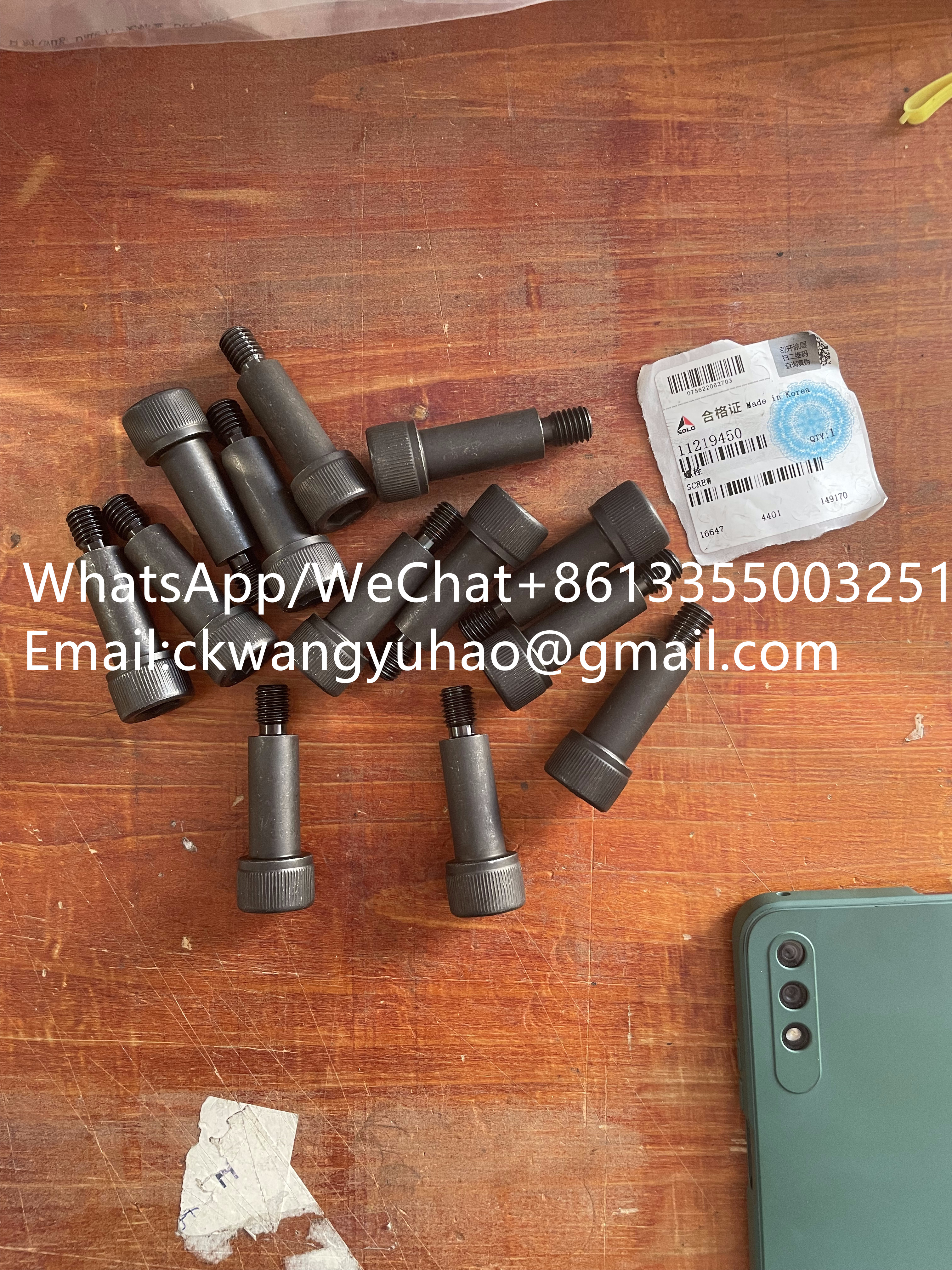 11219450 Bolt 14638500 - Excavator 360F 400F 420F Main Valve Bolt 11219450 Bolt 14638500