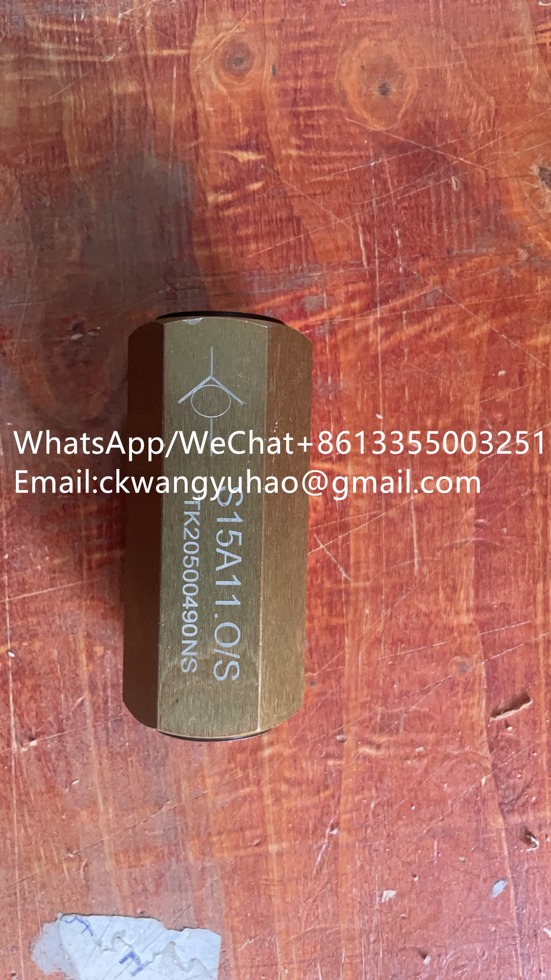 4120000719 Check Valve - SDLG Excavator 500F 600F 500FB 600FB Cooling Circuit 4120000719 Check Valve