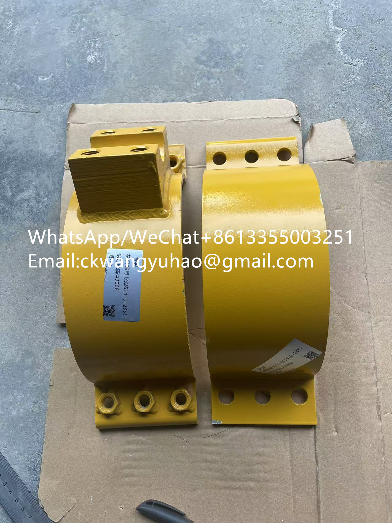 26141012311 Pipe clamp - SDLG Excavator E6550F Bucket Cylinder Pipe Clamp 26141012311
